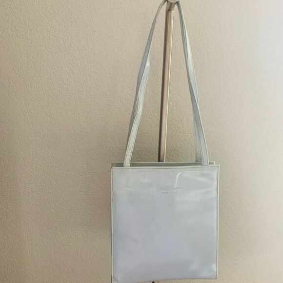 Y2K Italian Designer Lavender TOTE Handbag - Picture 2 of 8